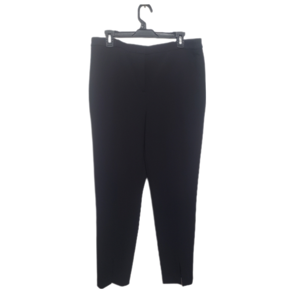 Calvin Klein Modern Essentials Black Split Hem Dress Pants- Sz 12